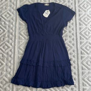Alterd State Navy Tiered Ruffle Dress (NWT)